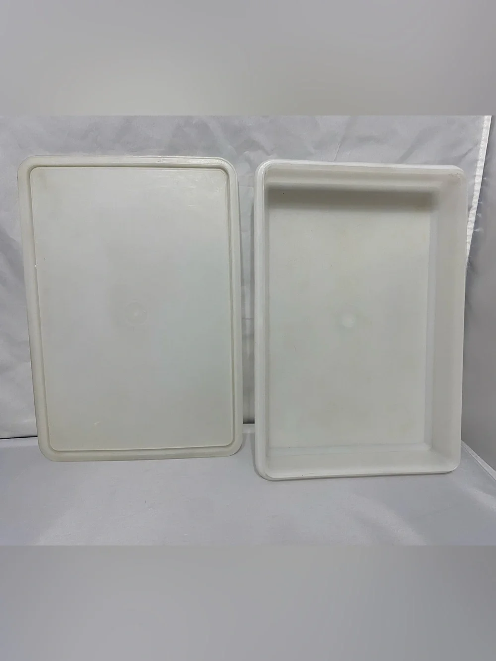 Tupperware White Rectangular Food Storage Container with Lid